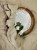 Detal talerzyka ceramicznego 16 cm Stracciatella – nakrapiane szkliwo handmade