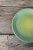 Detal talerzyka spodka ceramicznego 16 cm limonkowo-turkusowego – szkliwo handmade