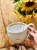 Biały kubek ceramiczny 400 ml stracciatella handmade