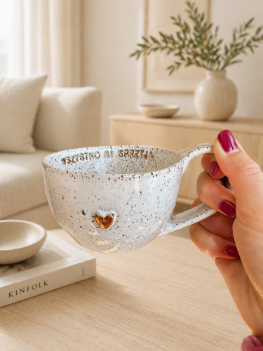 Filiżanka ceramiczna ręcznie robiona