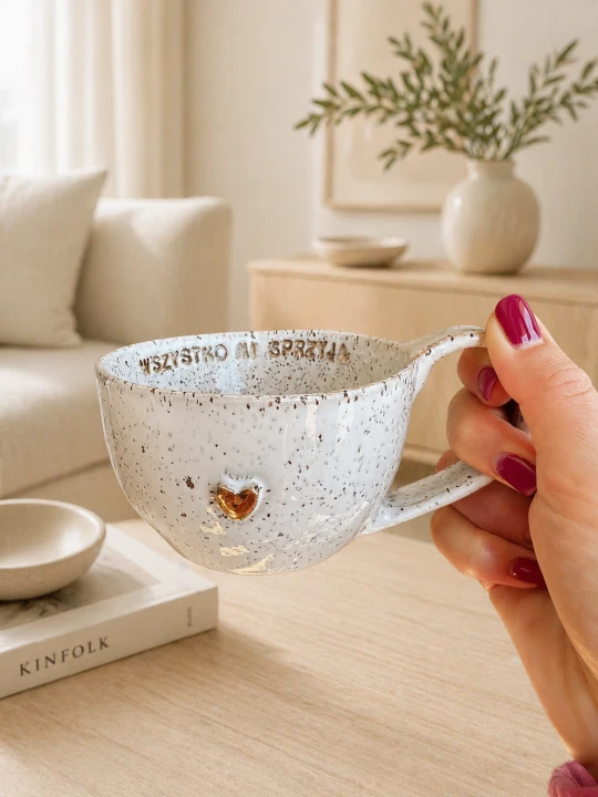 Filiżanka ceramiczna ręcznie robiona