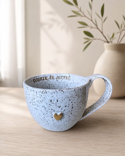 Kubek 400 ml stracciatella dobrze, że jesteś.jpg
